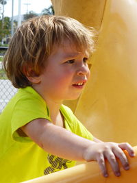 Close-up portrait of boy