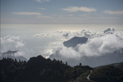 Panoramic view of landscape against sky