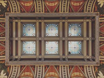 Close-up of ceiling of historical building