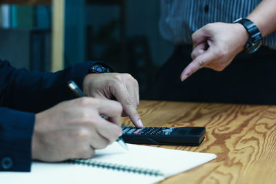 People working on table