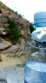 Close-up of water bottle