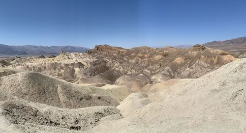 Scenic view of arid landscape against sky