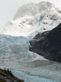 Scenic view of snowcapped mountains