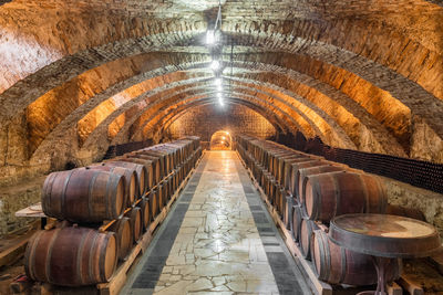 Row of wine in glass