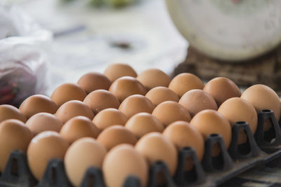 Detail shot of eggs
