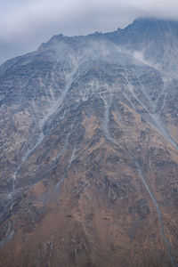 Aerial view of volcanic landscape