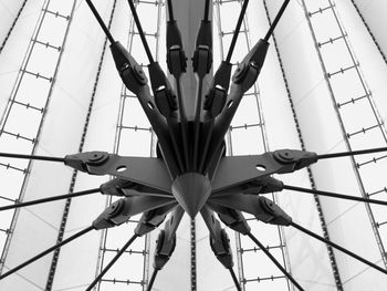 Low angle view of ferris wheel against sky