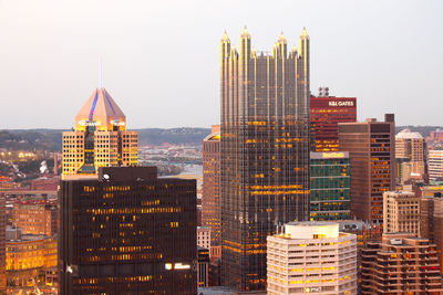 Buildings in city