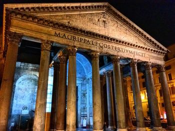 Low angle view of historical building