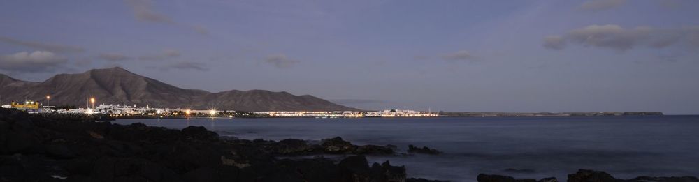 Panoramic view of sea against sky