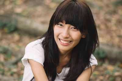 Portrait of a smiling young woman