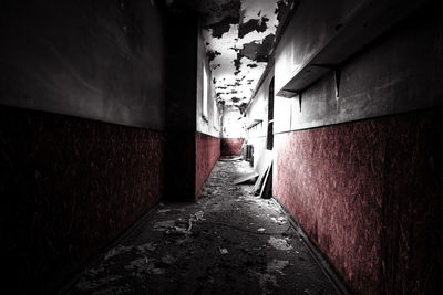 Corridor of old building