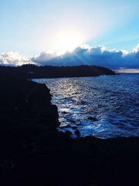 Scenic view of calm sea against sky