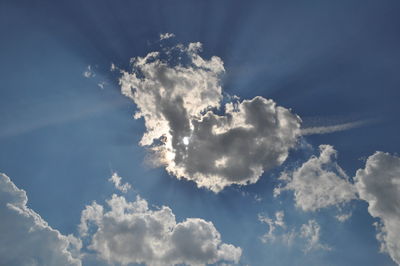 Low angle view of clouds in sky