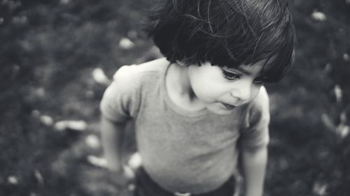 Close-up portrait of smiling boy