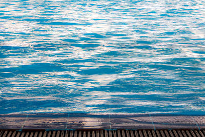 High angle view of swimming pool