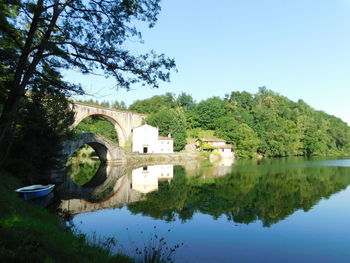 The beautiful lake of pontecosi,  garfagnana, province of lucca, tuscany. 