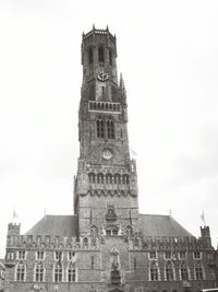 Low angle view of clock tower