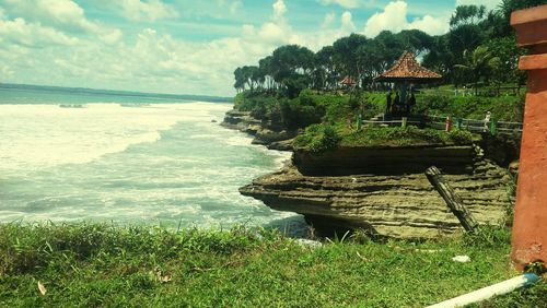 Scenic view of sea against sky