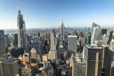 Aerial view of buildings in city