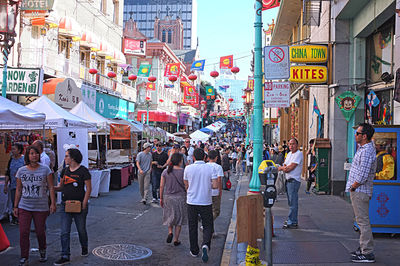 View of buildings in city