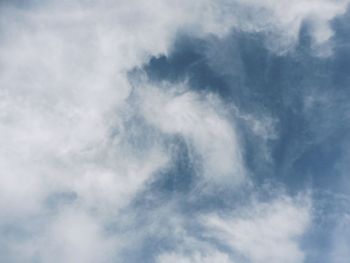 Low angle view of clouds in sky