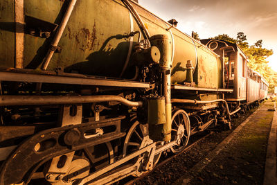 Train passing through train