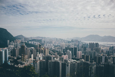 Aerial view of hong kong