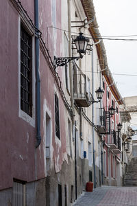 Low angle view of residential buildings against sky