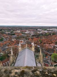 High angle view of cityscape