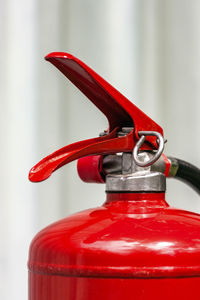 Close-up of fire extinguisher