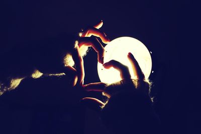 People in amusement park