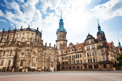 Low angle view of historical building against sky