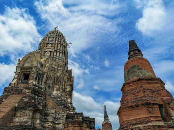 Low angle view of historical building against sky