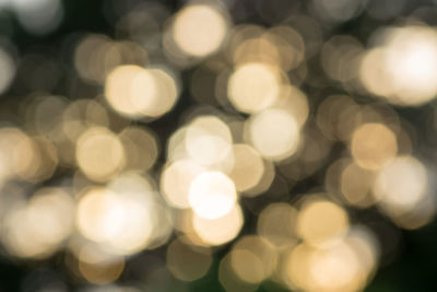 Defocused image of lights