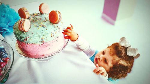 Close-up of birthday cake