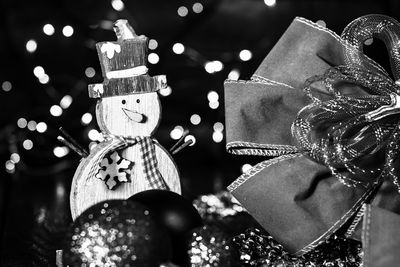 Close-up of christmas decorations