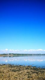 Scenic view of calm lake