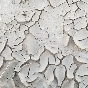 Full frame shot of cracked landscape