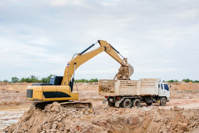 View of construction site against sky