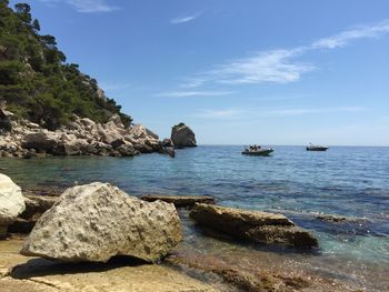 Scenic view of sea against sky