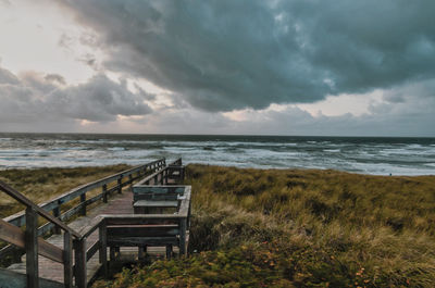 Scenic view of sea against sky