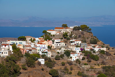 The mountain village of ioulida in kea, greece