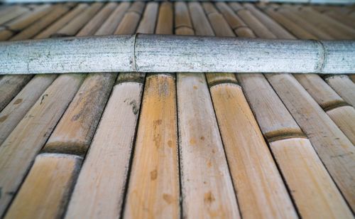 Full frame shot of bamboo roof