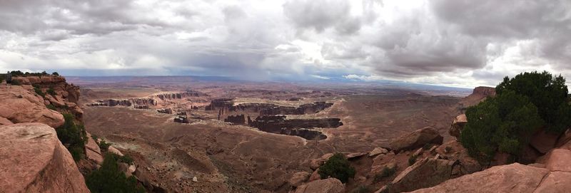 Panoramic view of landscape against sky