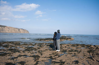 Man standing on beach