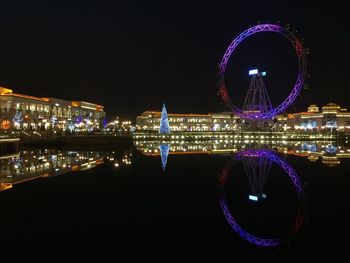 Ferris wheel at night