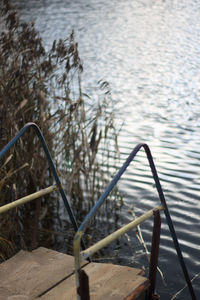 Close-up of water in lake