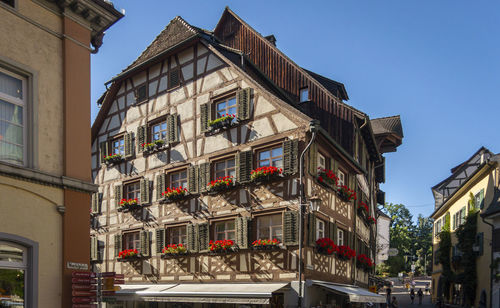 Meersburg, germany, september 2016 - historic building in the city of meersburg, germany