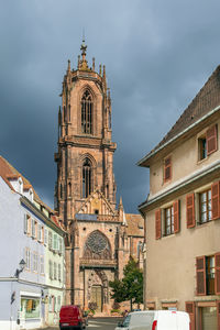 St. george's church is a gothic church in selestat, bas-rhin, alsace, france.